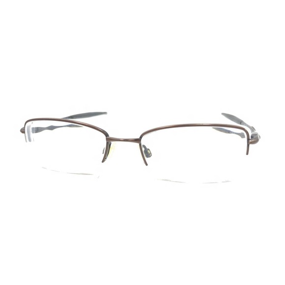Oakley Sculpt 4.0 Toast Brown Half Rim Eyeglasses Frames 52-18 142 Men Women - Picture 8 of 12